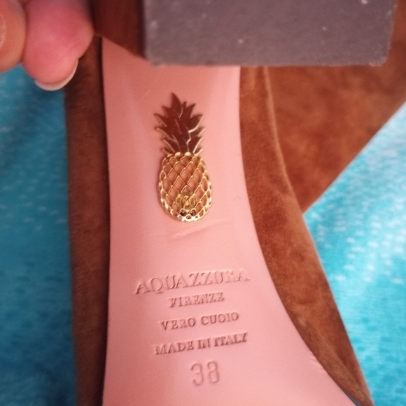 aquazzura boogie suede ankle boots size 8 - Picture 5 of 8